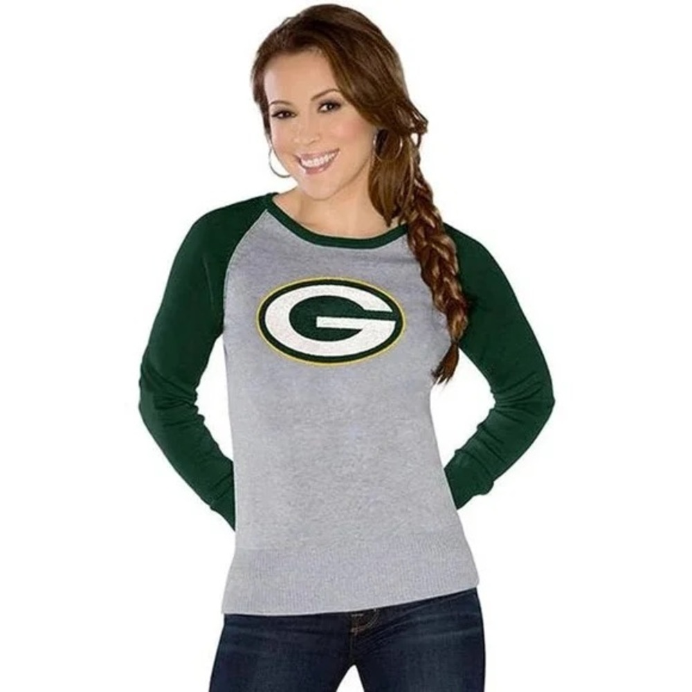 Green and Gray Packers Raglan Shirt